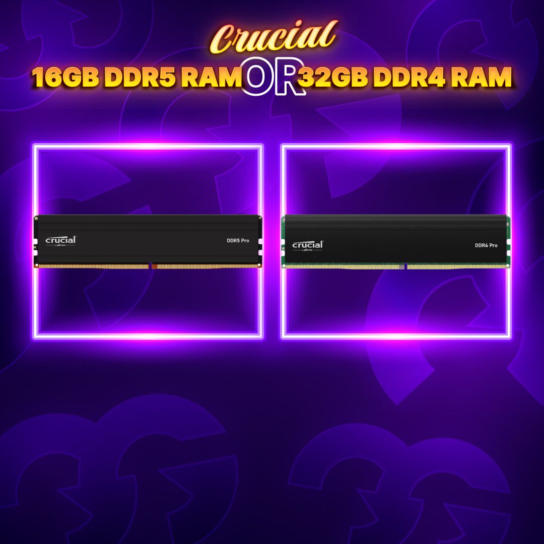 Crucial Rama *AUTO DRAW* Choice of Crucial RAM DDR4 or DDR5 #1 - Gaming Giveaways