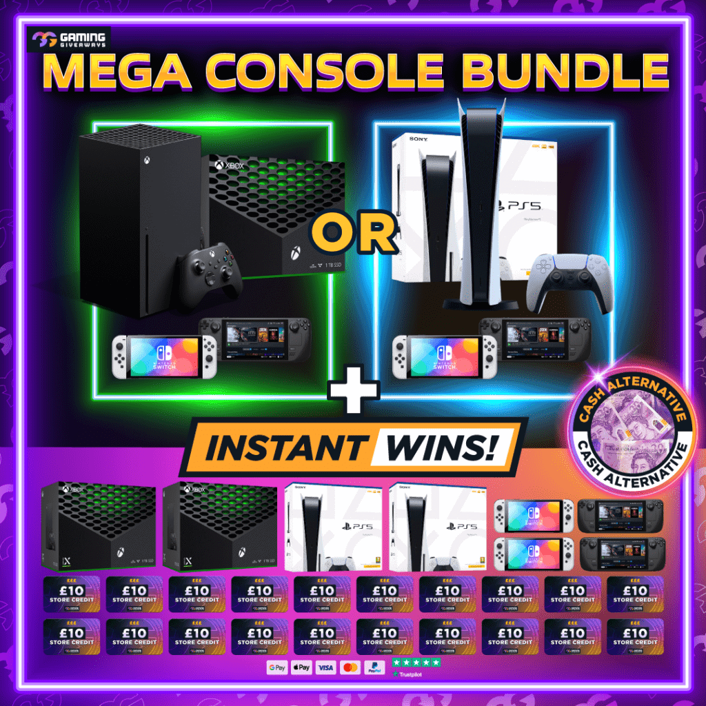 MEGA Console Bundle + 60 instant wins (cash alts on every prize) #2