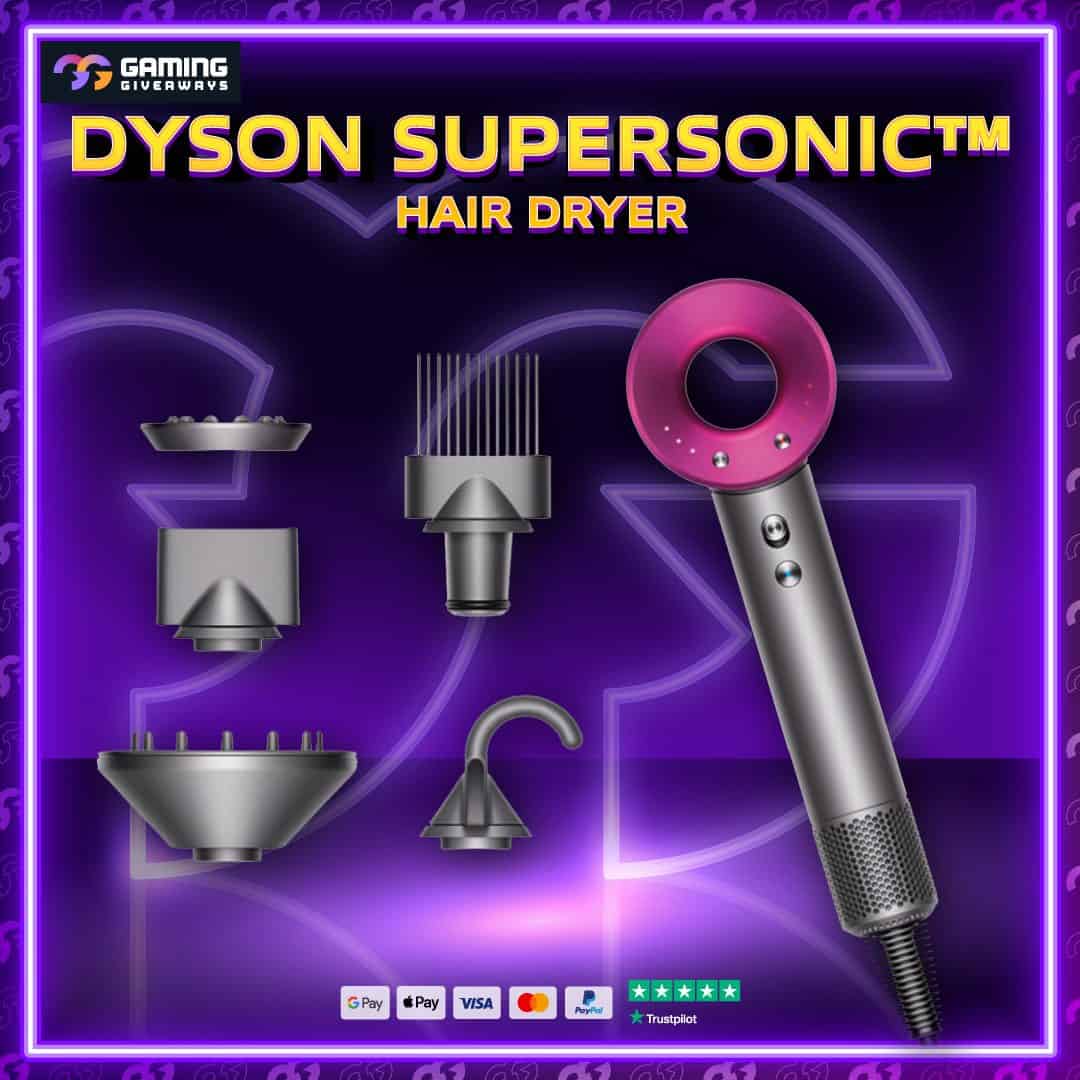 Dyson Supersonic Hairdryer 2 Gaming Giveaways
