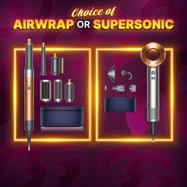 Dyson Airwrap or Supersonic Hairdryer 4 Gaming Giveaways