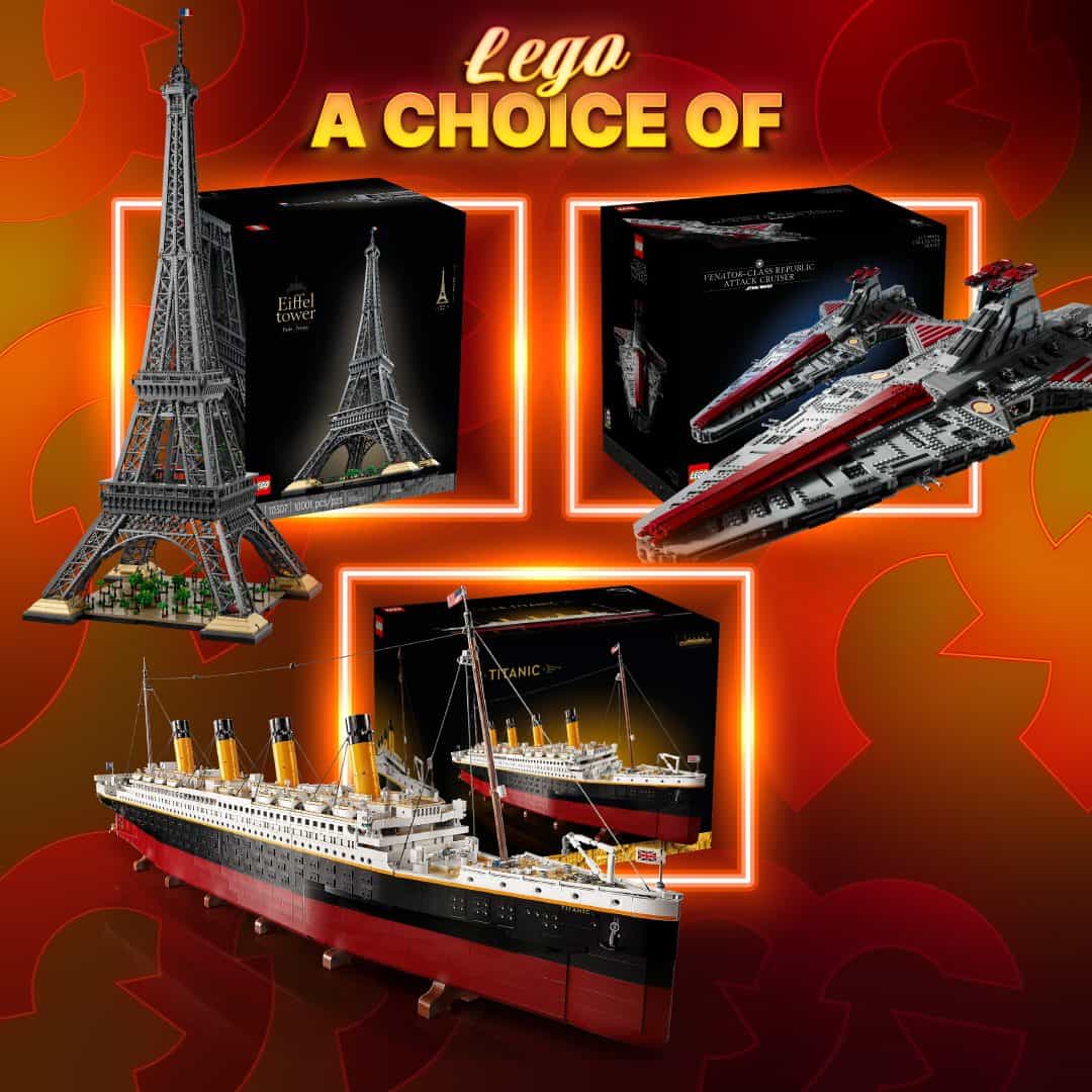 LEGO Titanic, LEGO Eiffel Tower or LEGO Venator / £500 Cash alt #15 –  Gaming Giveaways