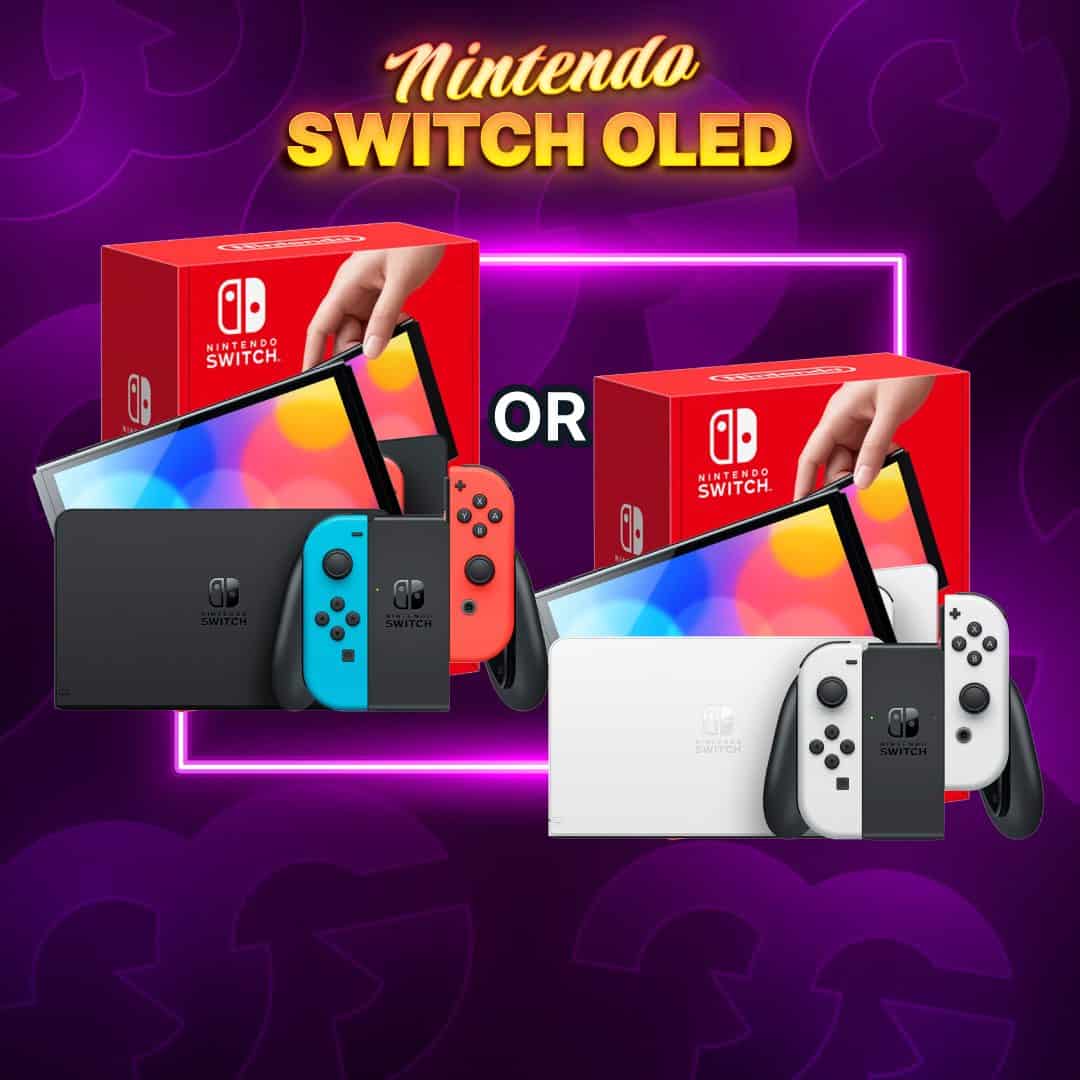 Nintendo Switch OLED (Neon or White) Gaming Giveaways