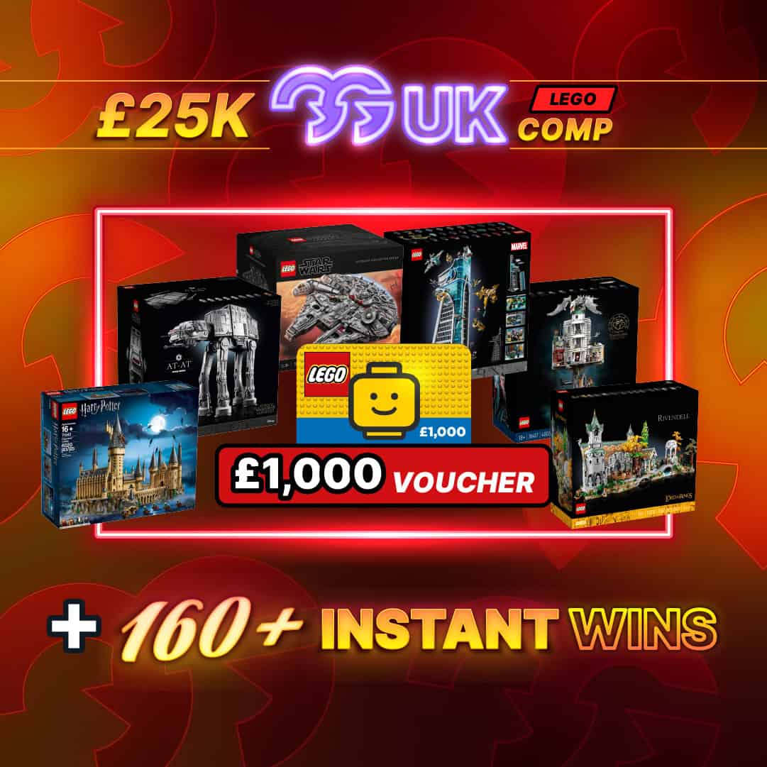 Lego Comp *AUTO DRAW* £25K MEGA LEGO Comp + Over 160 Instant Wins #3 - Gaming ...