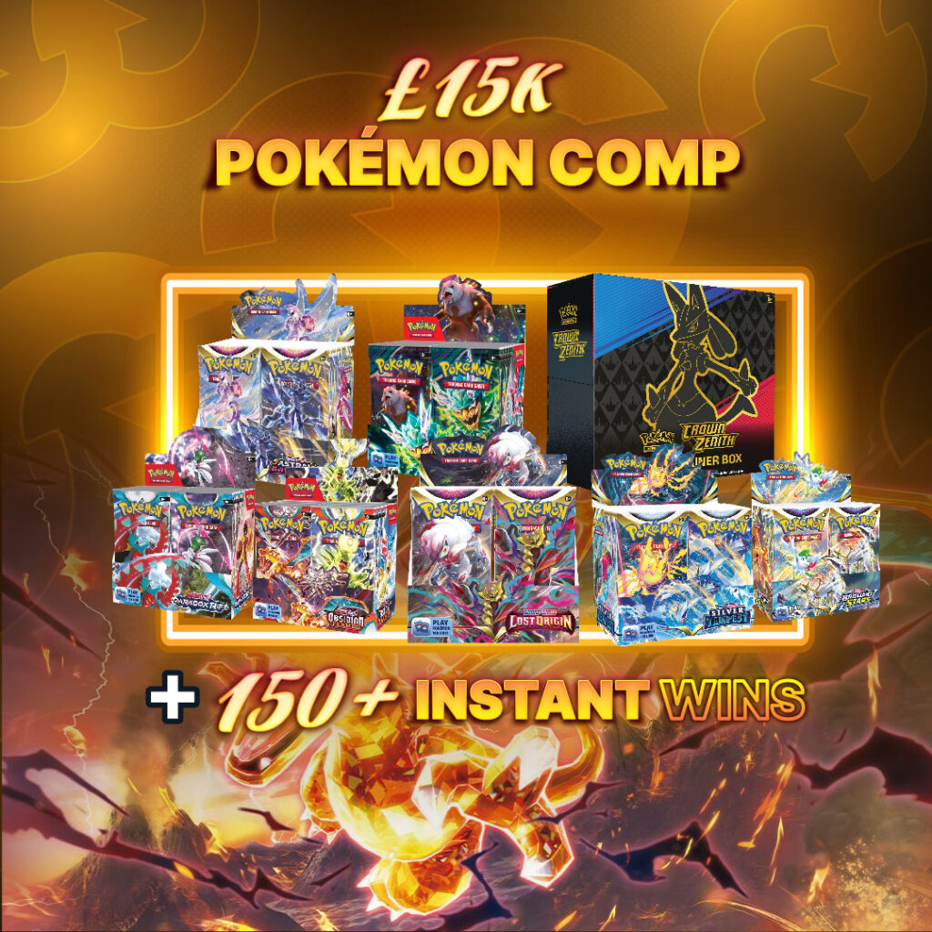 *AUTO DRAW* £15k Pokémon Comp: Box Breaker + 150+ Instant Wins #1 *BOOSTED*