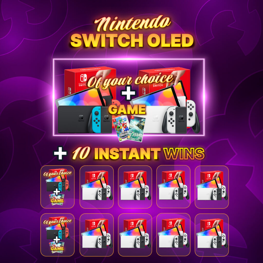 *AUTO DRAW* Nintendo Switch OLED & Game + 10 Instant Wins #1