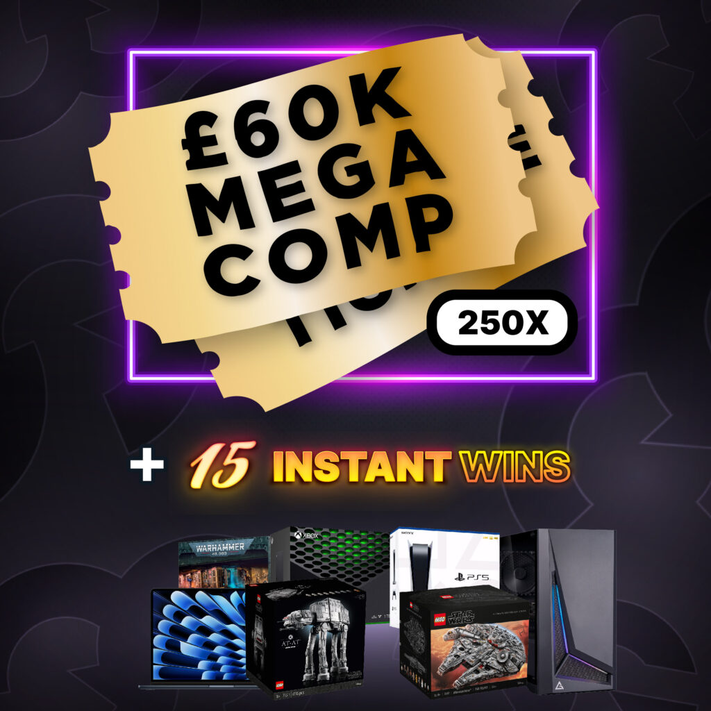 *AUTO DRAW* 250 Tickets To The £60k Mega Comp + 15 Instant Wins #1