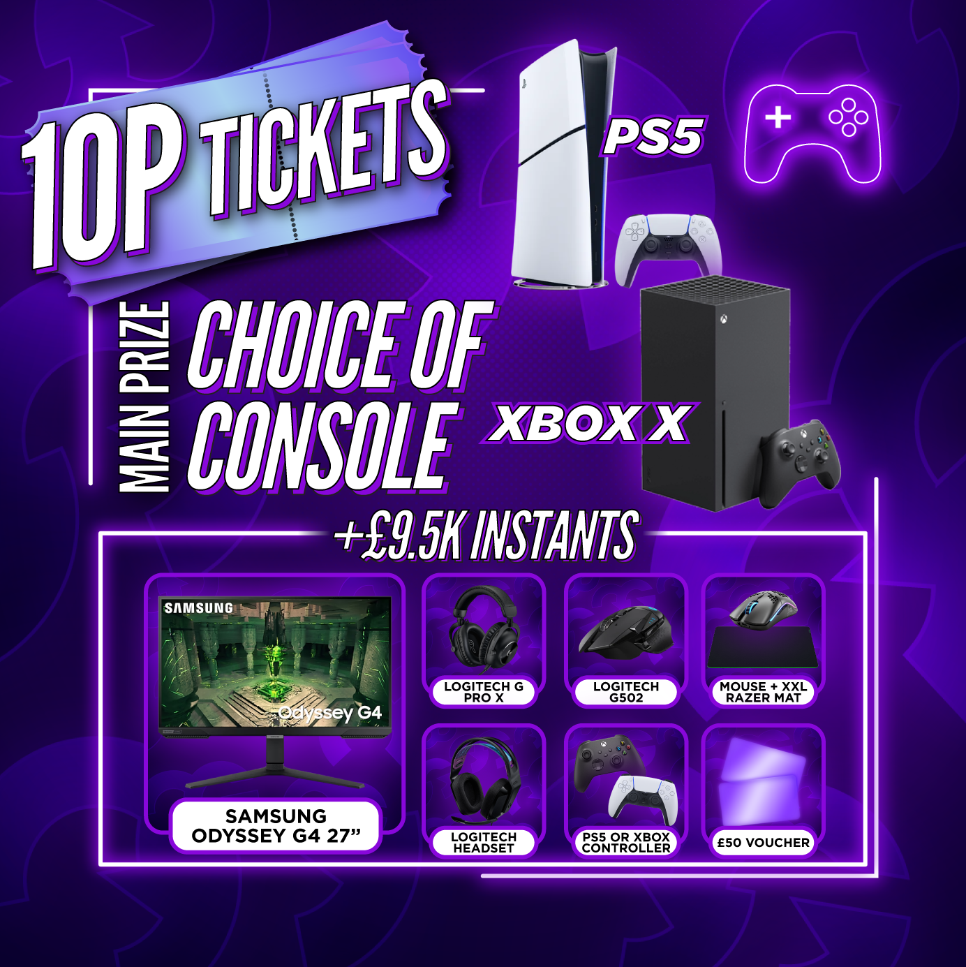 10p Gaming Comp + Instant Wins #12