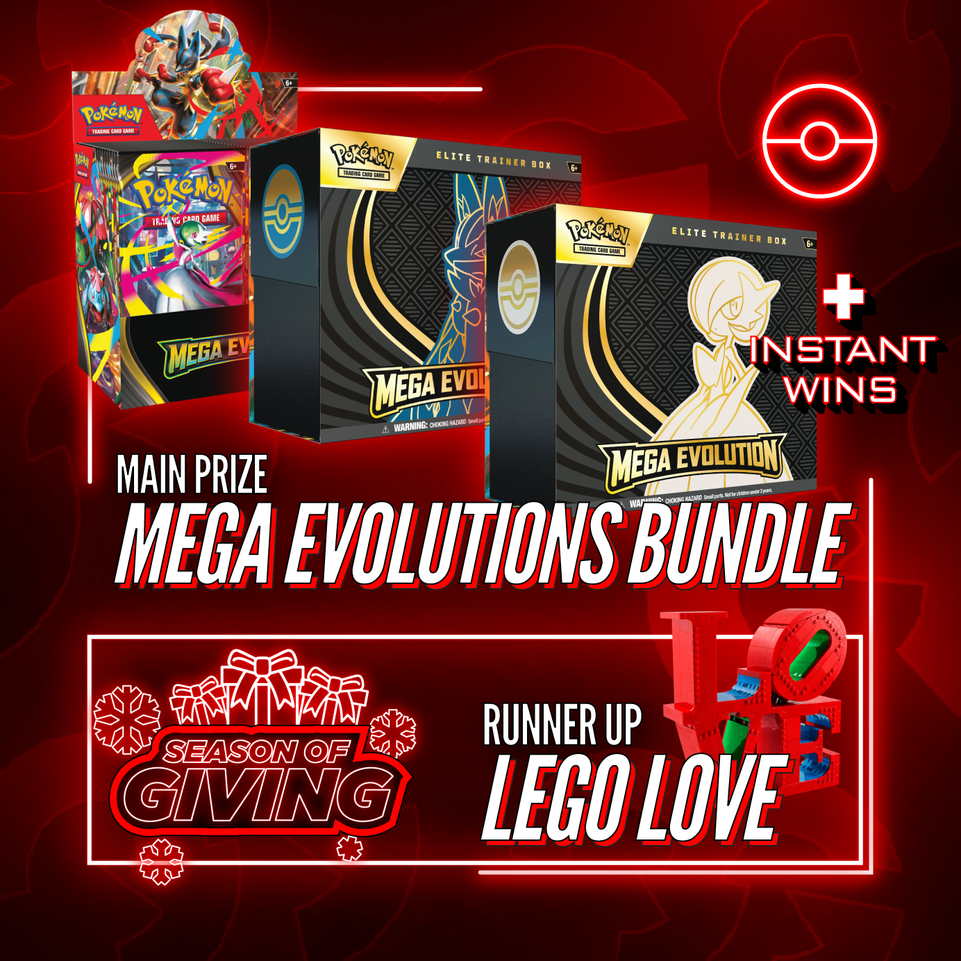 Mega Evolutions Pokémon Bundle + Instant Wins #15 - Gaming Giveaways