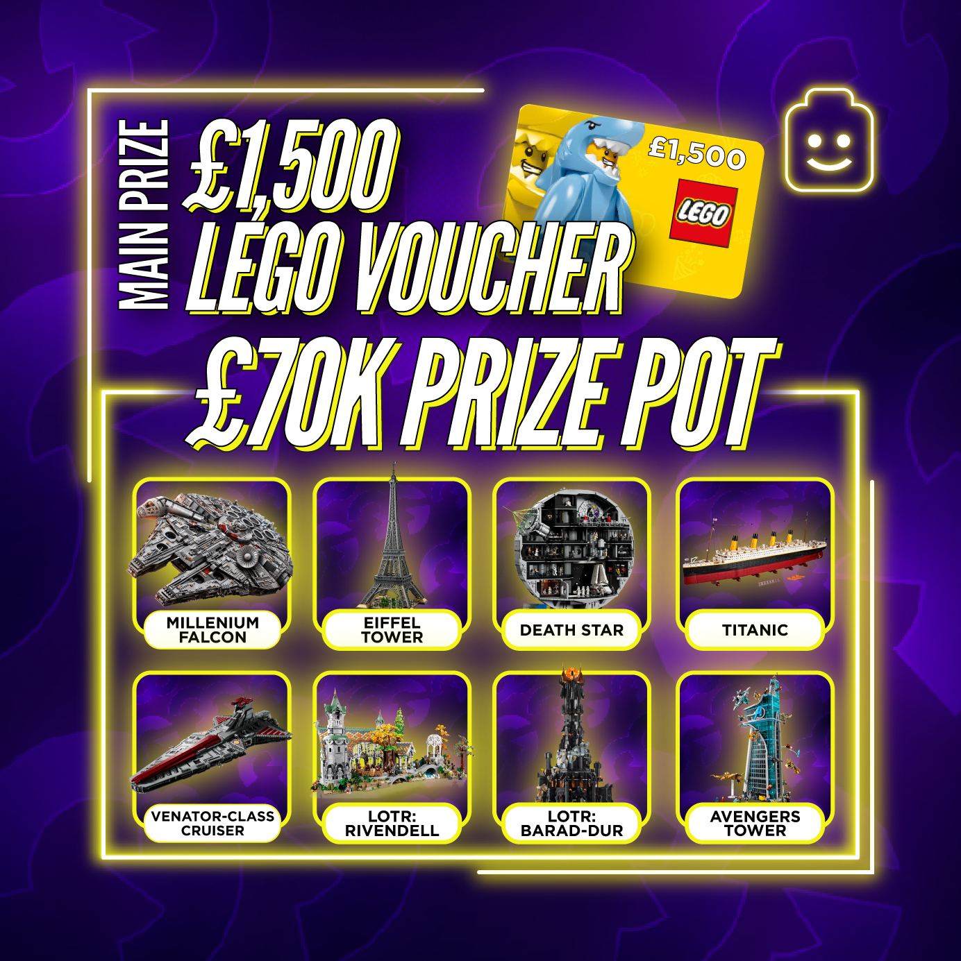 Lego Comp £70K MEGA LEGO Comp + Instant Wins #1 - Gaming Giveaways