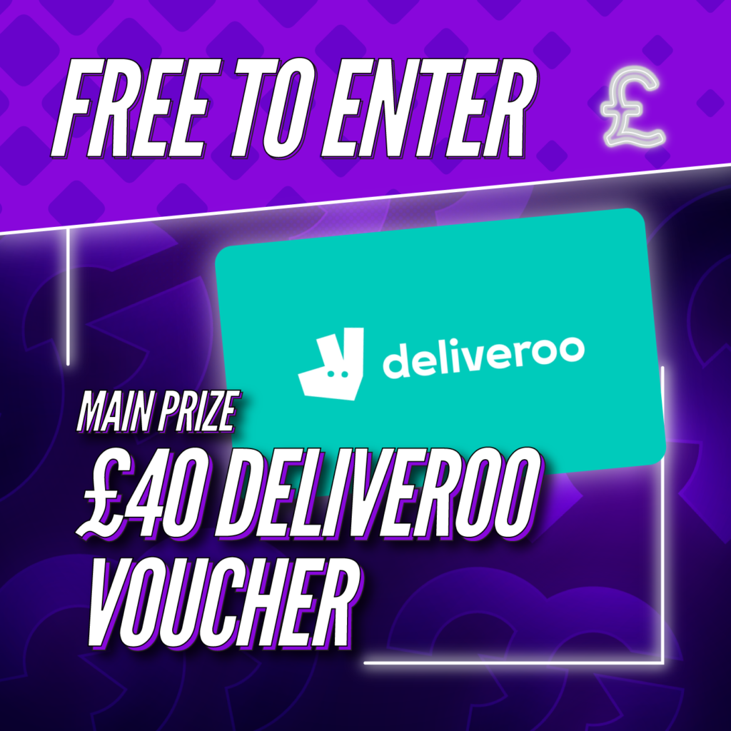 *DAILY FREE COMP* £40 Deliveroo Voucher