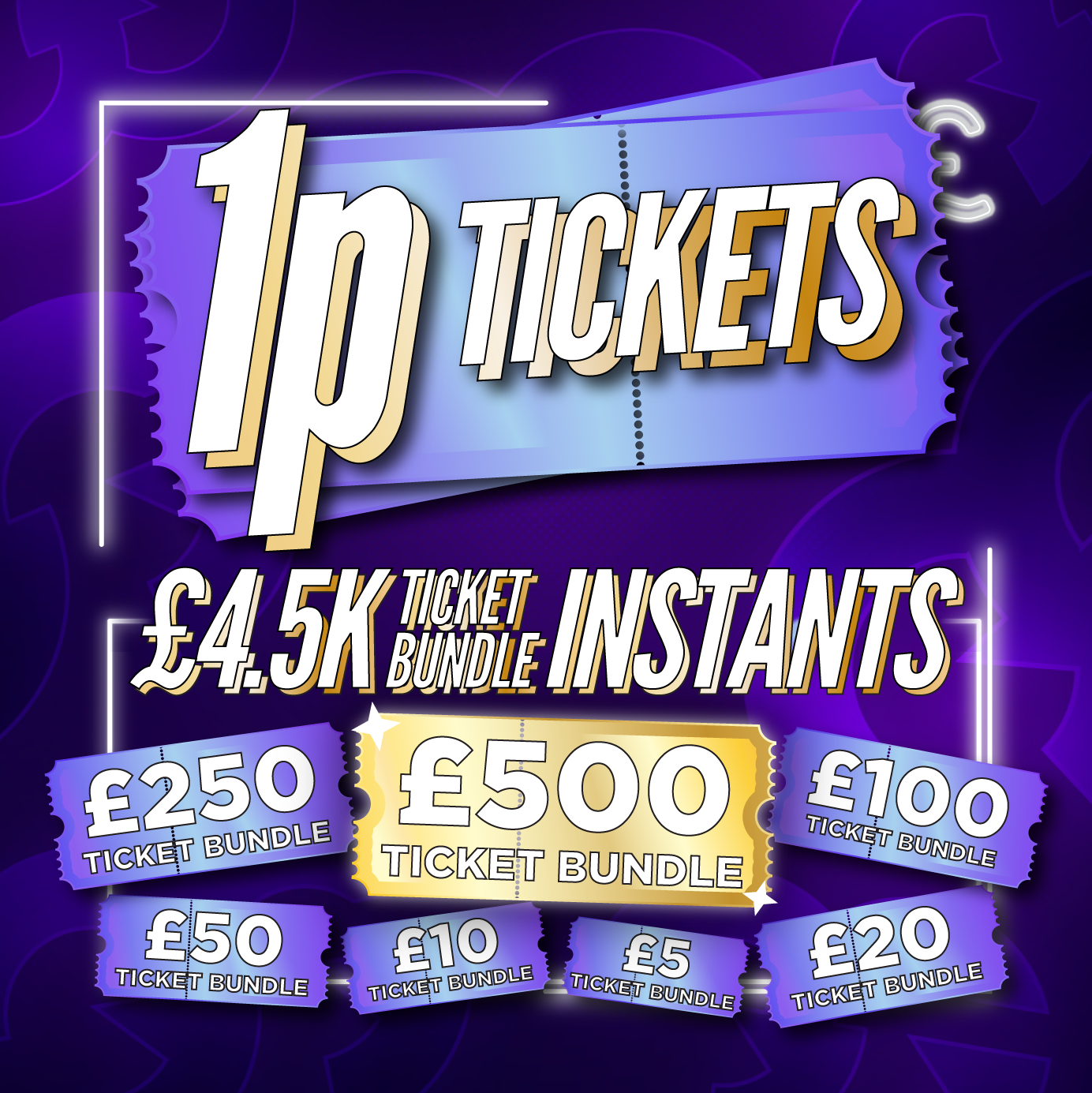 1p Ticket Bundle Comp + Instant Wins #3