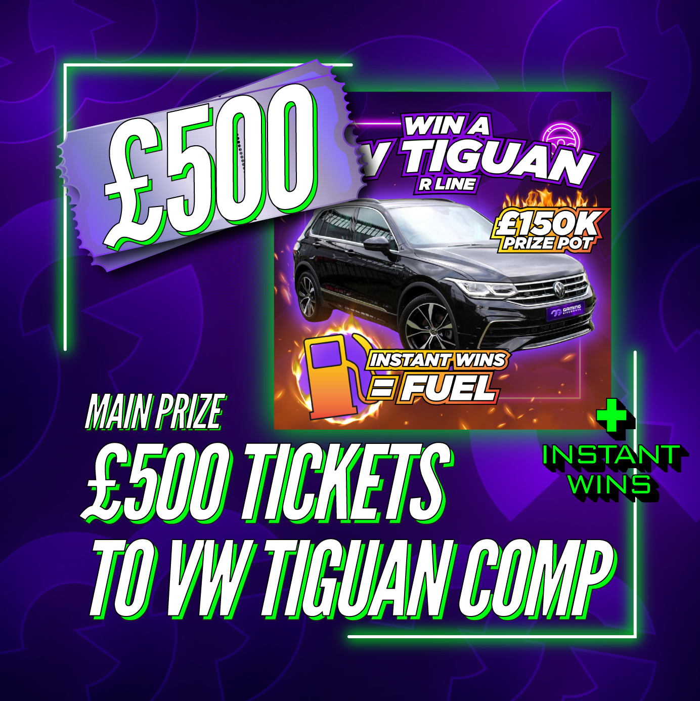 £500 Tickets To The VW Tiguan Comp + Instant Wins #3