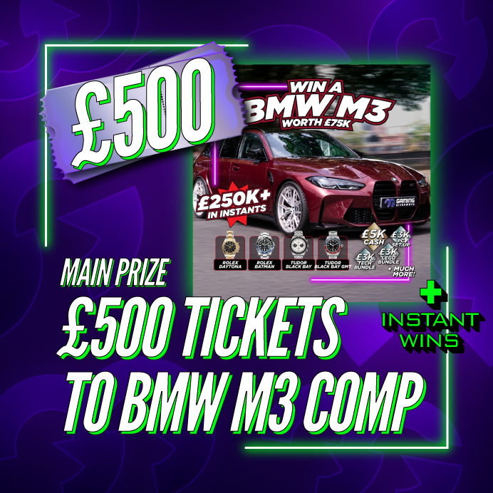 £500 Tickets To The BMW M3 Comp + Instant Wins #8